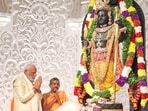 PM Modi participated in pran pratishtha ceremony.