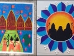 Celebrate the auspicious occasion of Ram Mandir inauguration ceremony with these rangoli designs. (Instagram)
