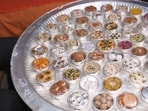 Chappan Bhog, which is a Hindi translation of the number 56 followed by ‘bhog’ which is food is representative of a devoted offering that is made towards a deity, most commonly to Lord Krishna during Janmashtami.