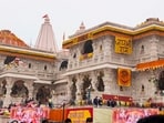 Ayodhya: Ram Mandir decorated with flowers as part of preparations for its consecration ceremony, in Ayodhya