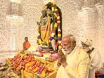 Ayodhya: Prime Minister Narendra Modi during the 'Pran Pratishtha' rituals at the Ram Mandir, in Ayodhya Ayodhya: Prime Minister Narendra Modi during the 'Pran Pratishtha' rituals at the Ram Mandir, in Ayodhya