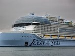 The world’s largest cruise ship, the Icon is over 1,000 feet long (360 meters) and weighs in around 250,000 gross registered tons. Photographer: Eva Marie Uzcategui/Bloomberg