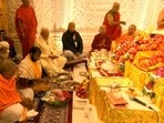 PM Modi in garba-griha PM Modi in garba-griha