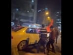 Screenshot from a video showing a car being attacked in Mumbai's Mira Road on Sunday night. 