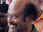 Actor Rajinikanth in Chennai on Sunday. (ANI) Actor Rajinikanth in Chennai on Sunday. (ANI)