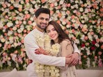 Shoaib Malik and Sana Javed at their wedding. 