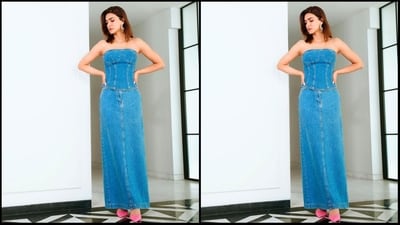 If you loved Kriti's look and are wondering how much it costs, don't worry, we've got you covered. Kriti's outfit is from the shelves of clothing brand Magda Butrym. Her top comes with a price tag of <span class='webrupee'>₹</span>60k while her skirt costs <span class='webrupee'>₹</span>48k. (Instagram/@kritisanon) If you loved Kriti's look and are wondering how much it costs, don't worry, we've got you covered. Kriti's outfit is from the shelves of clothing brand Magda Butrym. Her top comes with a price tag of <span class='webrupee'>₹</span>60k while her skirt costs <span class='webrupee'>₹</span>48k. (Instagram/@kritisanon)