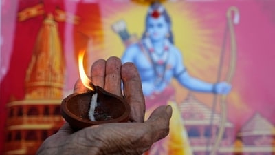 Representative Image: An elderly devotee offers prayers on the occasion of Ayodhya Ram Mandir 'Pran Pratishthan', in Chennai, Monday, Jan. 22, 2024. ( (PTI Photo/ R Senthilkumar)) Representative Image: An elderly devotee offers prayers on the occasion of Ayodhya Ram Mandir 'Pran Pratishthan', in Chennai, Monday, Jan. 22, 2024. ( (PTI Photo/ R Senthilkumar))