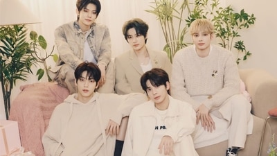 The TXT members Yeonjun, Soobin, Beomgyu, Taehyun, HueningKai. The TXT members Yeonjun, Soobin, Beomgyu, Taehyun, HueningKai.