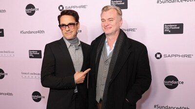 Robert Downey Jr and Christopher Nolan at the 2024 Sundance Film Festival Opening Night Gala (Getty Images via AFP) Robert Downey Jr and Christopher Nolan at the 2024 Sundance Film Festival Opening Night Gala (Getty Images via AFP)