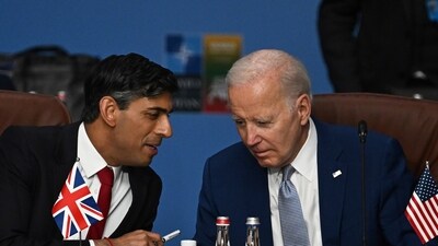 Britain's Prime Minister Rishi Sunak, left, and U.S. President Joe Biden (AP/File)