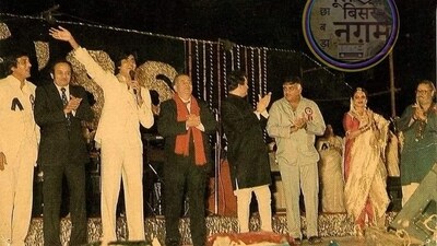 Amitabh Bachchan shared an old photo. Amitabh Bachchan shared an old photo.