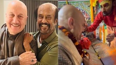 Anupam Kher and Rajinikanth are currently in Ayodhya. Anupam Kher and Rajinikanth are currently in Ayodhya.