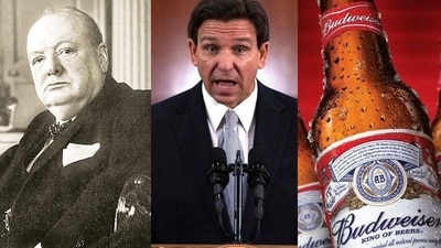 Winston Churchill, Ron DeSantis and Budweiser
