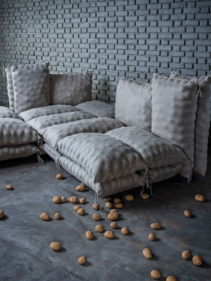 'Aloo Bori sofa' by Gunjan Gupta
(Courtesy the artist) 'Aloo Bori sofa' by Gunjan Gupta
(Courtesy the artist)