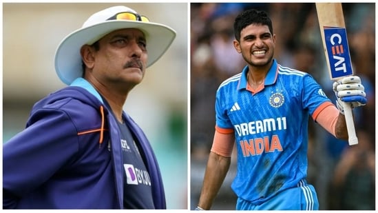 Ravi Shastri and Shubman Gill are among those honoured by the BCCI at the awards (Getty Images-AFP)