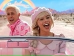 Ryan Gosling and Margot Robbie in Barbie. (Film still) Ryan Gosling and Margot Robbie in Barbie. (Film still)