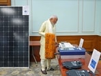 Prime Minister Narendra Modi during a meeting and decided that the government will launch 'Pradhanmantri Suryoday Yojana' Prime Minister Narendra Modi during a meeting and decided that the government will launch 'Pradhanmantri Suryoday Yojana'