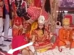 The man playing the role of Lord Hanuman dropped dead in Gujarat.