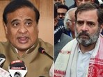 Assam chief minister Himanta Biswa Sarma and Congress MP Rahul Gandhi