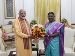 A file photo of Prime Minister Narendra Modi with President Droupadi Murmu.