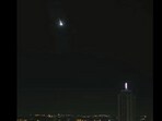 The asteroid exploded mid-air and created a fireball. 