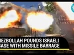 HEZBOLLAH POUNDS ISRAELI BASE WITH MISSILE BARRAGE HEZBOLLAH POUNDS ISRAELI BASE WITH MISSILE BARRAGE