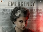 Kangana Ranaut as former prime minister Indira Gandhi in Emergency poster. Kangana Ranaut as former prime minister Indira Gandhi in Emergency poster.