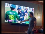 Snapshot of Kumail Nanjiani explaining cricket. Snapshot of Kumail Nanjiani explaining cricket.