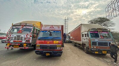 Traffic was disrupted on C-Hexagon, Ashoka Road, and Rafi Marg near Krishi Bhawan. Traffic police were stationed on these routes to regulate vehicle movement. (HT Photo/Praveen Kumar) Traffic was disrupted on C-Hexagon, Ashoka Road, and Rafi Marg near Krishi Bhawan. Traffic police were stationed on these routes to regulate vehicle movement. (HT Photo/Praveen Kumar)