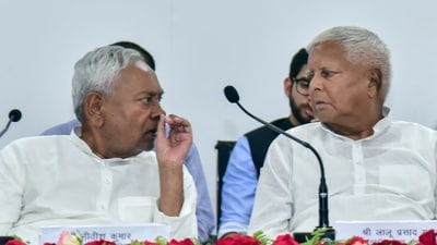 Bihar CM Nitish Kumar (left) and RJD chief Lalu Yadav at an INDIA opposition alliance meeting (ANI) Bihar CM Nitish Kumar (left) and RJD chief Lalu Yadav at an INDIA opposition alliance meeting (ANI)
