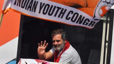 Congress leader Rahul Gandhi during the 'Bharat Jodo Yatra' in Guwahati on Tuesday. (AFP) Congress leader Rahul Gandhi during the 'Bharat Jodo Yatra' in Guwahati on Tuesday. (AFP)