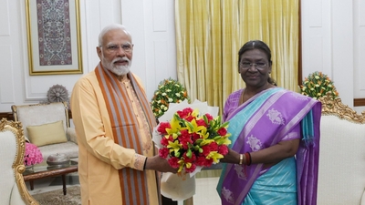 A file photo of Prime Minister Narendra Modi with President Droupadi Murmu. (X)