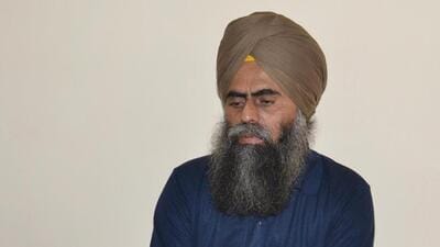 Rejection of Devinder Pal Singh Bhullar’s release on Tuesday kicked up a political row as SAD’s Sukhbir Singh Badal targetted AAP chief ministers over the move. (Sameer Sehgal /HT Photo) Rejection of Devinder Pal Singh Bhullar’s release on Tuesday kicked up a political row as SAD’s Sukhbir Singh Badal targetted AAP chief ministers over the move. (Sameer Sehgal /HT Photo)