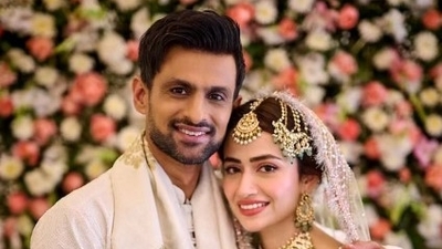 Shoaib Malik and Sana Javed announced their wedding on Saturday. (Instagram @sanajaved.official)