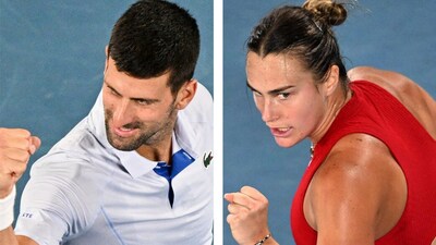 Novak Djokovic and Aryna Sabalenka Novak Djokovic and Aryna Sabalenka