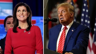 Former South Carolina Governor Nikki Haley and ex-US President Donald Trump (GETTY IMAGES NORTH AMERICA / Getty Images via AFP, AP Photo/Charlie Neibergall, File) Former South Carolina Governor Nikki Haley and ex-US President Donald Trump (GETTY IMAGES NORTH AMERICA / Getty Images via AFP, AP Photo/Charlie Neibergall, File)