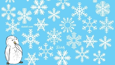 Brain Teaser: Amid a sea of snowflakes in this picture, one has a unique shape and size. Can you find it? (Facebook/@thedudolf) Brain Teaser: Amid a sea of snowflakes in this picture, one has a unique shape and size. Can you find it? (Facebook/@thedudolf)