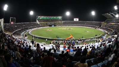 The Rajiv Gandhi international stadium in Hyderabad will host the first India vs England Test (Getty) The Rajiv Gandhi international stadium in Hyderabad will host the first India vs England Test (Getty)