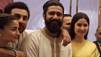 Alia Bhatt, Ranbir Kapoor, Vicky Kaushal and Katrina Kaif in Ayodhya.