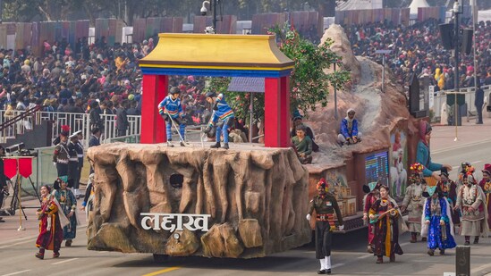 Ladakh tableau will showcase the Indian women's ice hockey team which is comprised of Ladakhi women.&nbsp;(PTI)