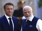 French President Emmanuel Macron and Prime Minister Narendra Modi. (AP)