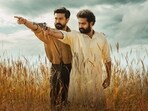 Ram Charan and Jr NTR in a still from RRR Ram Charan and Jr NTR in a still from RRR