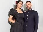 Sonam Kapoor and husband Anand Ahuja attended the Paris Fashion Week in France this week. The couple was twinning in black and posed for several pictures on the sidelines of the event.&nbsp;