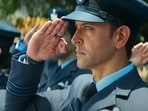 Deepika Padukone and Hrithik Roshan in a still from Fighter trailer. 