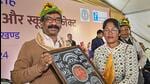 Jharkhand CM Hemant Soren during the inauguration of Azim Premji University and Hospital and School at Itki in Ranchi on Thursday. (PTI)