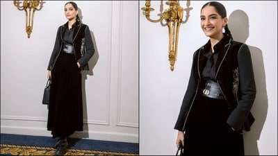 Sonam Kapoor is a true fashionista of Bollywood, who is always hitting the fashion targets like a pro. Whether it's a sartorial saree or a red-carpet-worthy gown, the diva can turn any outfit into a glamorous affair. Sonam is quite active on social media and her glam Insta-diaries filled with noteworthy looks are a treasure trove of style inspiration for all her followers. A few days ago, the actress turned heads in a chic printed midi dress and this time, she effortlessly exudes boss babe vibes in an all-black look. Scroll down to take some fashion notes. (Instagram/@sonamkapoor) Sonam Kapoor is a true fashionista of Bollywood, who is always hitting the fashion targets like a pro. Whether it's a sartorial saree or a red-carpet-worthy gown, the diva can turn any outfit into a glamorous affair. Sonam is quite active on social media and her glam Insta-diaries filled with noteworthy looks are a treasure trove of style inspiration for all her followers. A few days ago, the actress turned heads in a chic printed midi dress and this time, she effortlessly exudes boss babe vibes in an all-black look. Scroll down to take some fashion notes. (Instagram/@sonamkapoor)