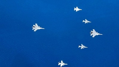 The Indian Air Force (IAF) recently participated in Exercise Desert Knight along with the French Air and Space Force (FASF) and United Arab Emirates (UAE) Air Force conducted over the Arabian Sea. (ANI) The Indian Air Force (IAF) recently participated in Exercise Desert Knight along with the French Air and Space Force (FASF) and United Arab Emirates (UAE) Air Force conducted over the Arabian Sea. (ANI)