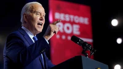 New Hampshire democrats write in Biden and give him a Primary Victory. AP/PTI(AP01_24_2024_000001B) (AP) New Hampshire democrats write in Biden and give him a Primary Victory. AP/PTI(AP01_24_2024_000001B) (AP)