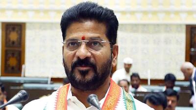 Four BRS leaders met Telangana chief minister Revanth Reddy on Tuesday night. (CMO Telangana X) Four BRS leaders met Telangana chief minister Revanth Reddy on Tuesday night. (CMO Telangana X)